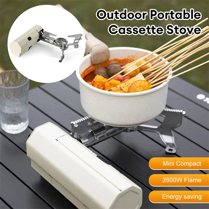 Portable Camping Gas Stove with Folding Burner