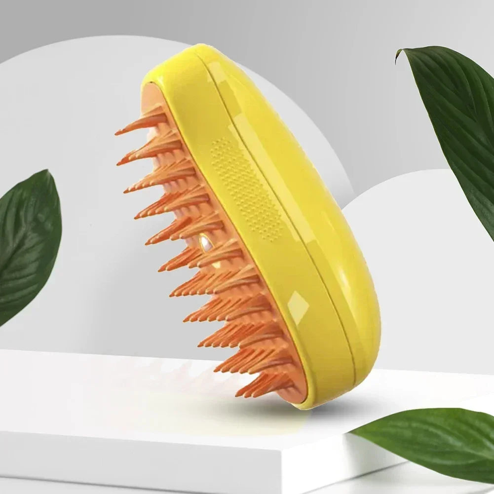 3-in-1 Steam Pet Brush for Dogs & Cats Hair Removal Massage Grooming Comb