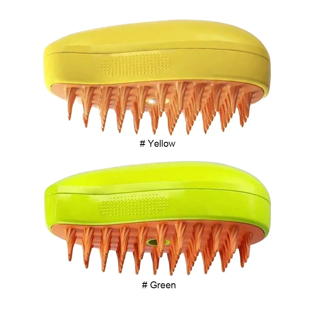 3-in-1 Steam Pet Brush for Dogs & Cats Hair Removal Massage Grooming Comb