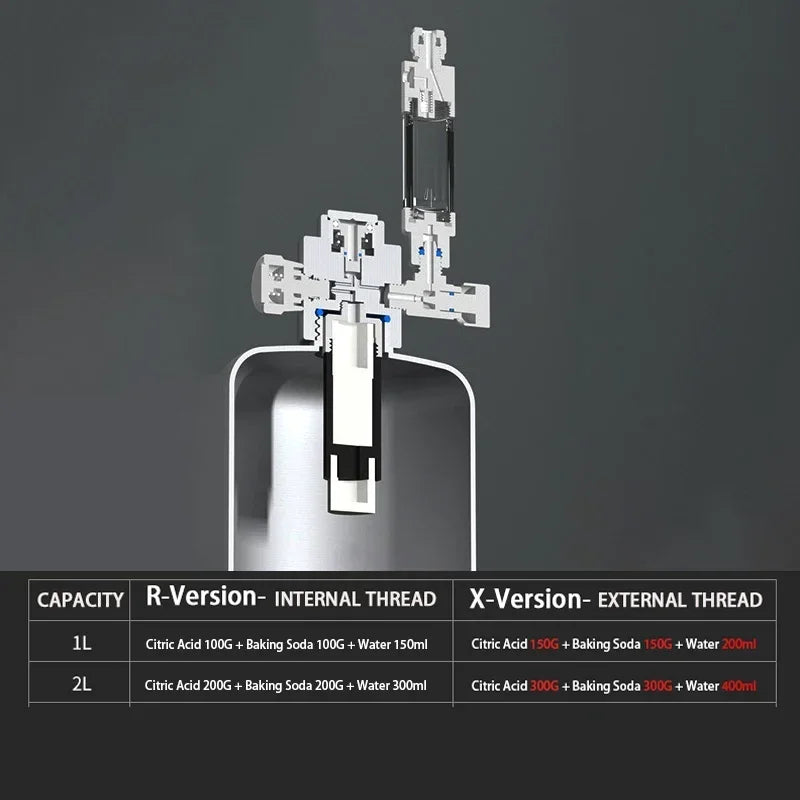Aquarium CO2 Generator system Kit Stainless Steel Carbon Dioxide Reactor Kit For Plant Fish