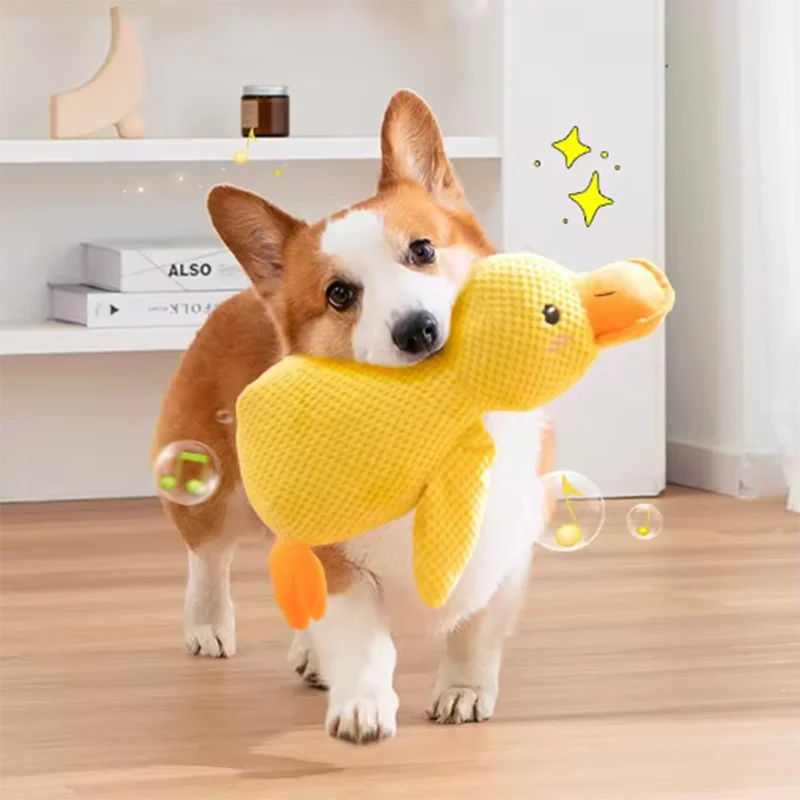 Duck Hug Dog Plush Toy