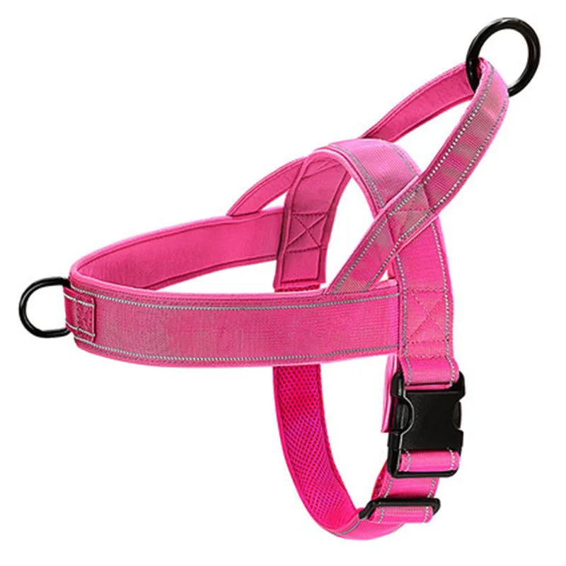 Tactical Anti-Pull Dog Harness 1000D Nylon Adjustable for Dogs, Outdoor Training Vest with Handle