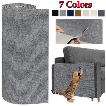 Cat Scratcher Sofa Protector Pad Trimmable Self-adhesive Carpet DIY Cat Scratch Mat