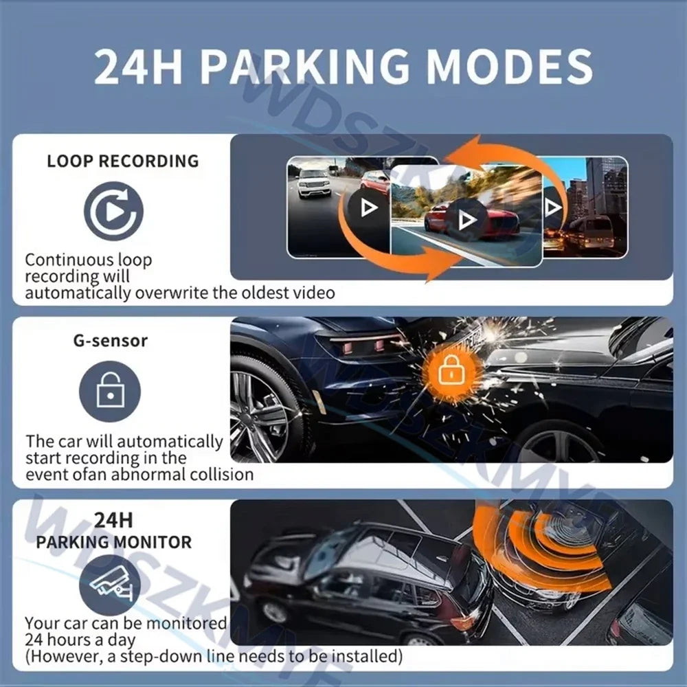 4 CH Dash Cam Car DVR WiFi HD 1080P Video Recorder 3/4 Channel Front Rear View cam Night Vision Black Box For Vehicle Safty
