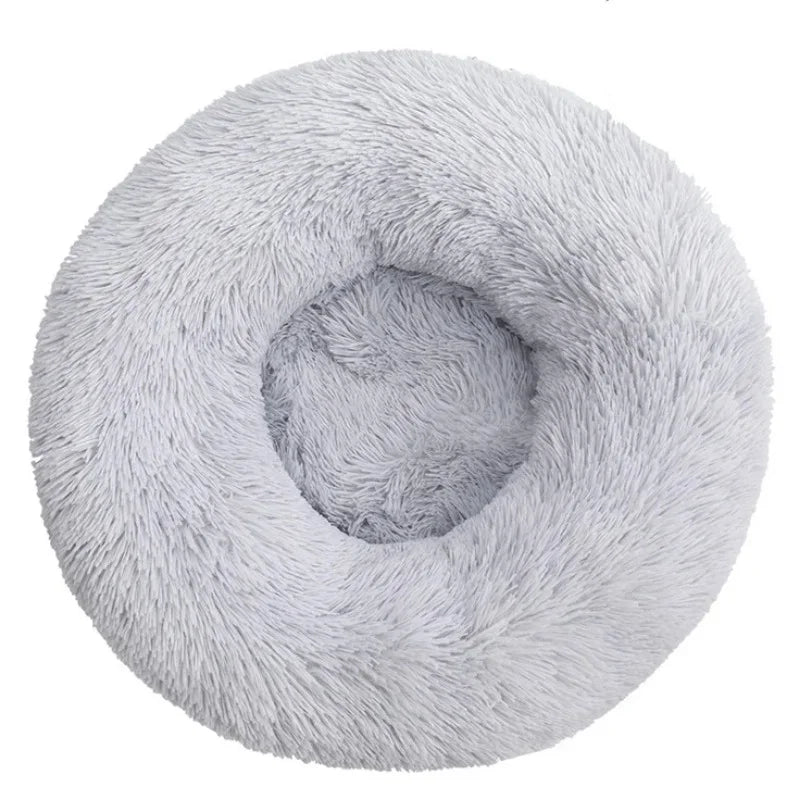 40-90cm 6 Sizes Round Pet Bed for Dog Bed Super Soft Cat Bed Plush Winter Warm Sleeping