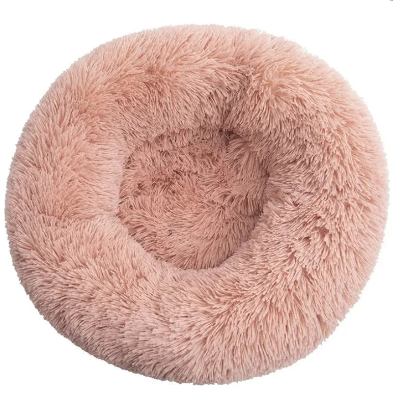 40-90cm 6 Sizes Round Pet Bed for Dog Bed Super Soft Cat Bed Plush Winter Warm Sleeping