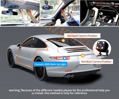 4 CH Dash Cam Car DVR WiFi HD 1080P Video Recorder 3/4 Channel Front Rear View cam Night Vision Black Box For Vehicle Safty