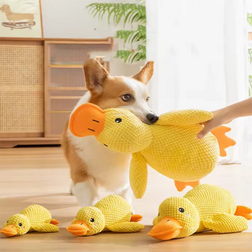 Duck Hug Dog Plush Toy