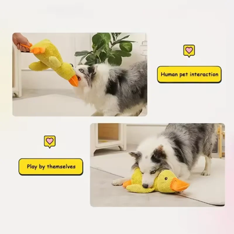 Duck Hug Dog Plush Toy