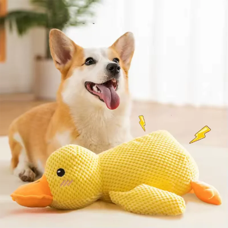 Duck Hug Dog Plush Toy
