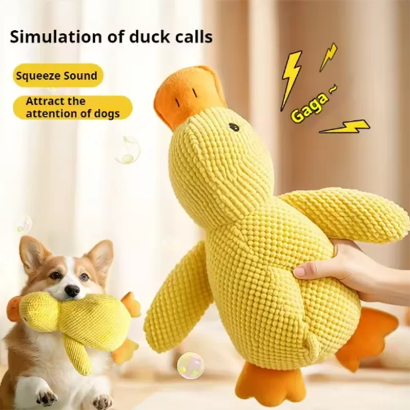 Duck Hug Dog Plush Toy