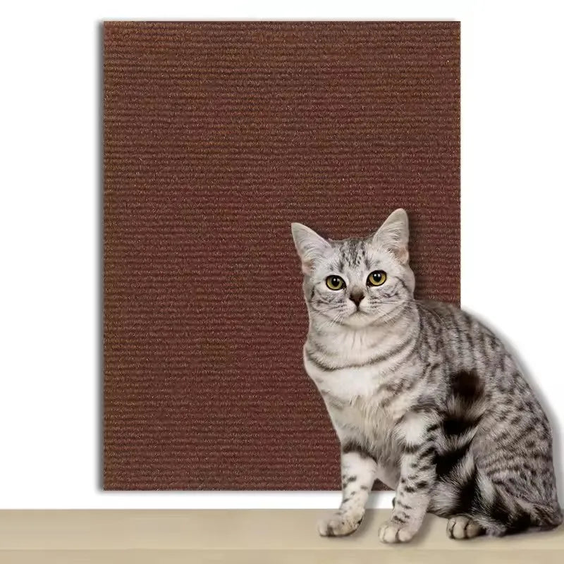 Cat Scratcher Sofa Protector Pad Trimmable Self-adhesive Carpet DIY Cat Scratch Mat