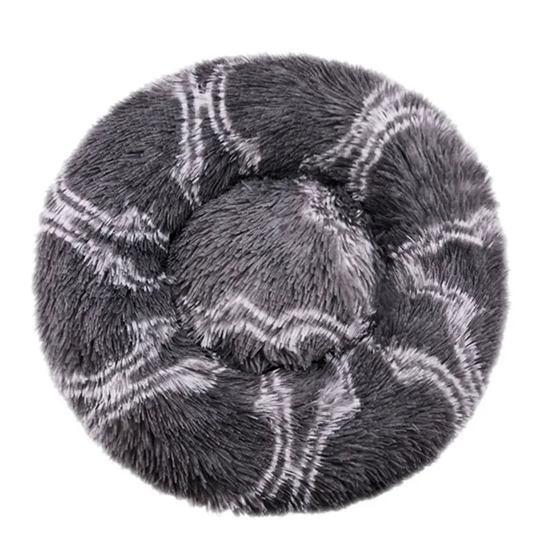 40-90cm 6 Sizes Round Pet Bed for Dog Bed Super Soft Cat Bed Plush Winter Warm Sleeping