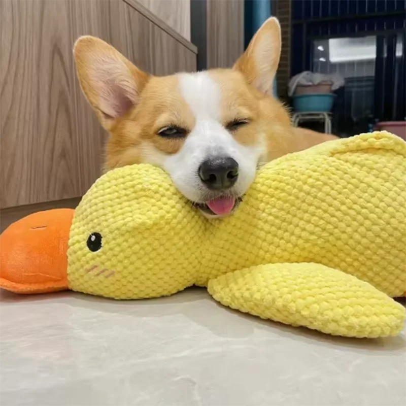 Duck Hug Dog Plush Toy