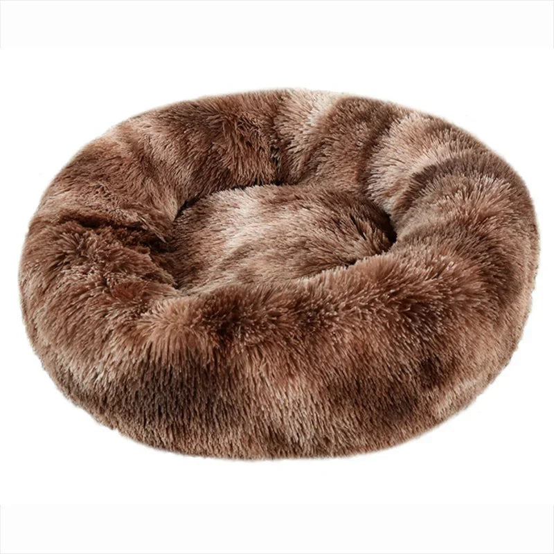 40-90cm 6 Sizes Round Pet Bed for Dog Bed Super Soft Cat Bed Plush Winter Warm Sleeping