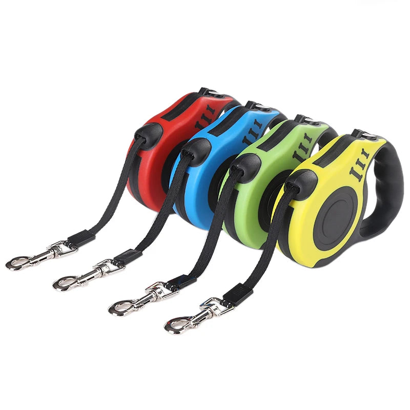 3m 5m Dog Leash For Dogs Automatic Retractable Nylon Rope Extension Puppy Walking