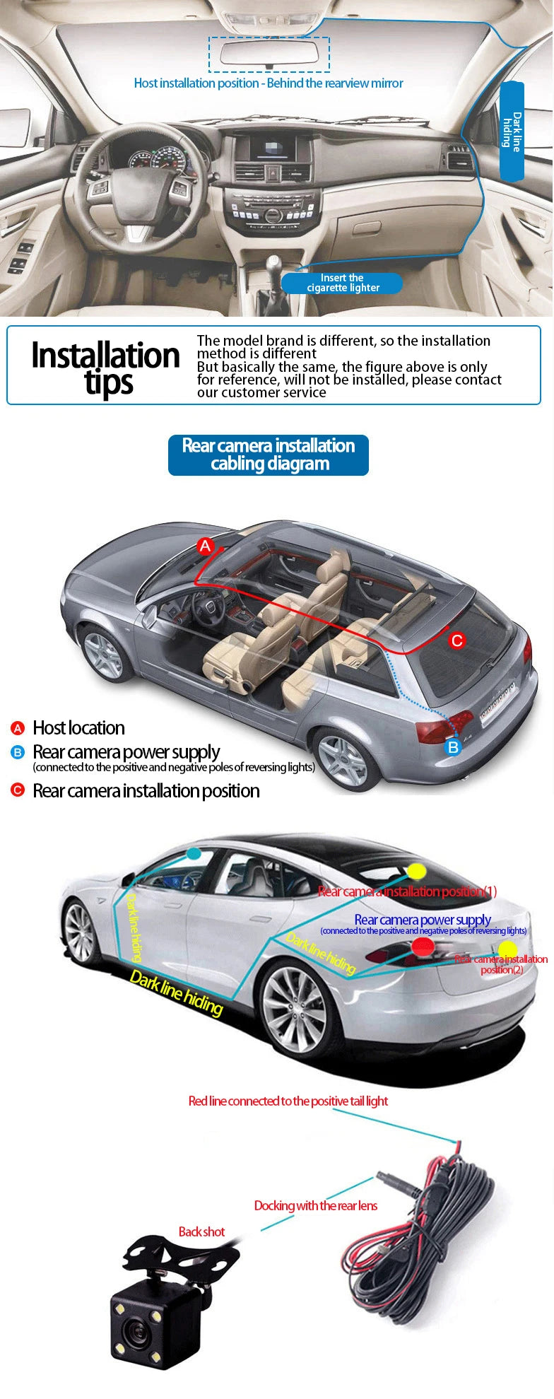 4 CH Dash Cam Car DVR WiFi HD 1080P Video Recorder 3/4 Channel Front Rear View cam Night Vision Black Box For Vehicle Safty