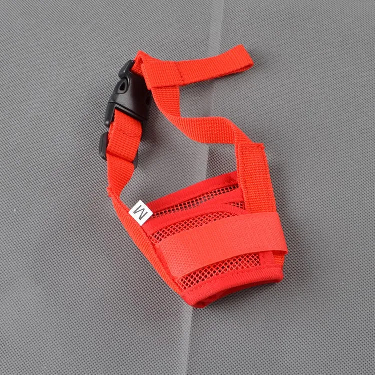 Anti Barking Dog Muzzle Adjustable Mesh Breathable Nylon Straps Dog Accessories