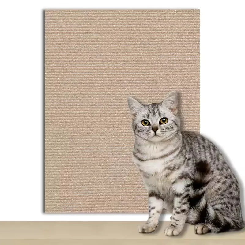 Cat Scratcher Sofa Protector Pad Trimmable Self-adhesive Carpet DIY Cat Scratch Mat