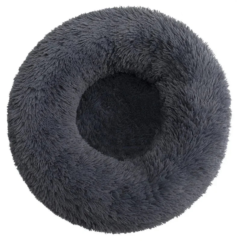 40-90cm 6 Sizes Round Pet Bed for Dog Bed Super Soft Cat Bed Plush Winter Warm Sleeping
