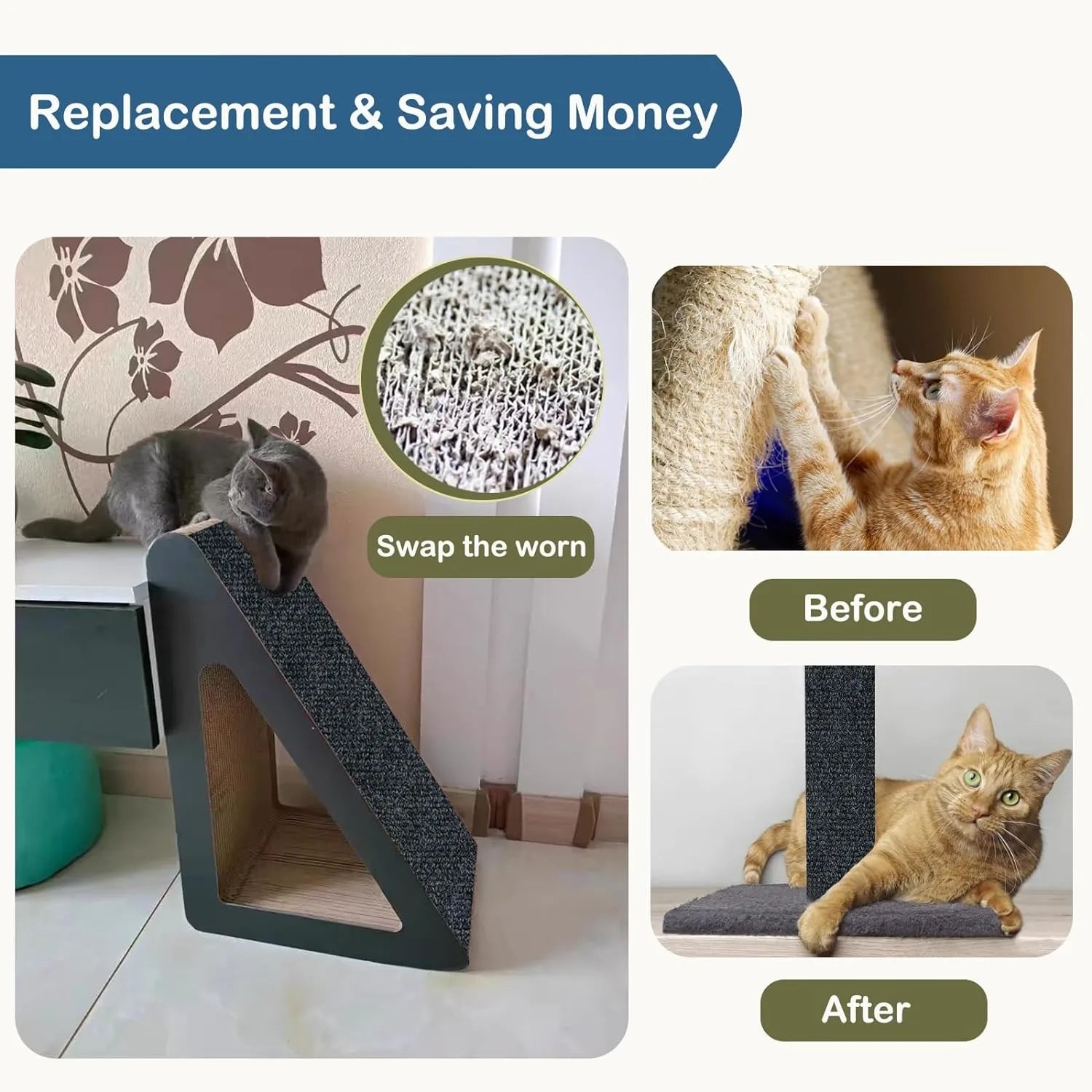 Anti Cat Scratch Mat Trimmable Self-Adhesive Carpet Mat Sofa Wall Protector