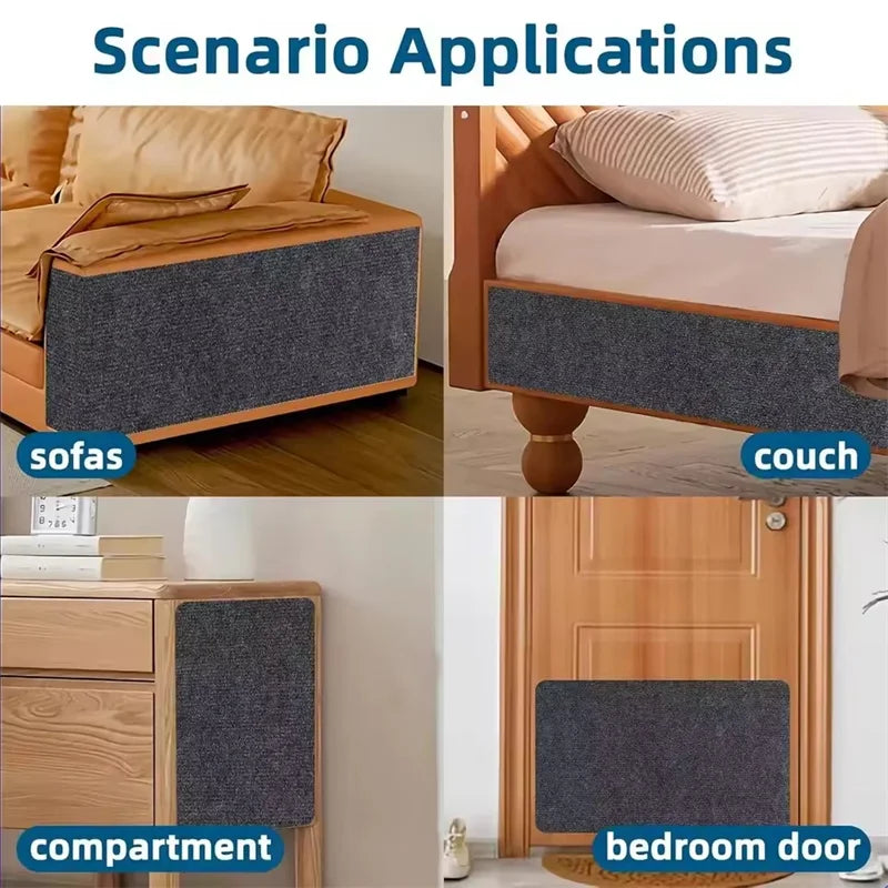 Cat Scratcher Sofa Protector Pad Trimmable Self-adhesive Carpet DIY Cat Scratch Mat